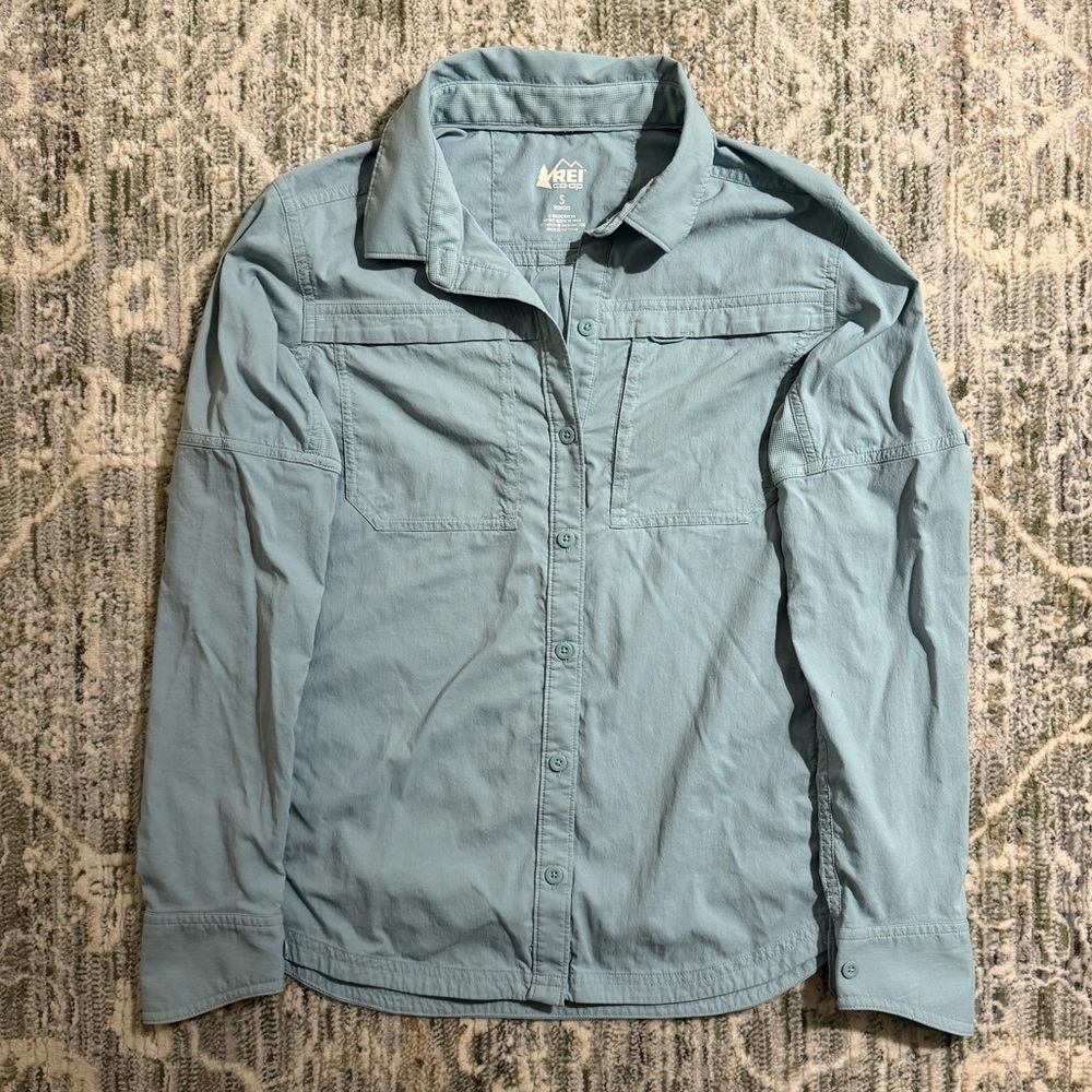 REI Sahara Button Up Long Sleeve Shirt